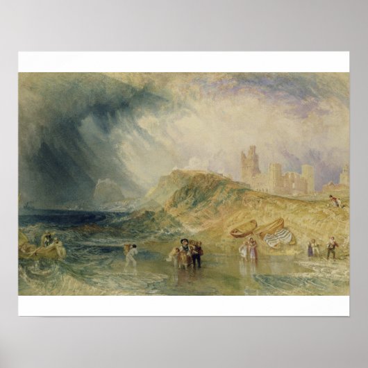 Poster Joseph William Turner | Holy Island (Devant)