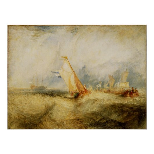 Poster Joseph William Turner | Van Tromp Going (Devant)