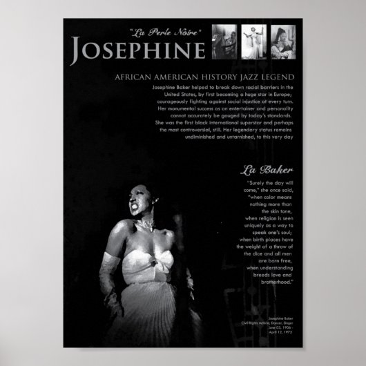 Poster Joséphine Baker (Devant)