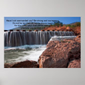 Poster Josh 1:9 Ne vous ai-je pas commandé (Devant)