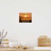 Poster Joshua 1:11 Ecriture prendre possession du pays (Cuisine)