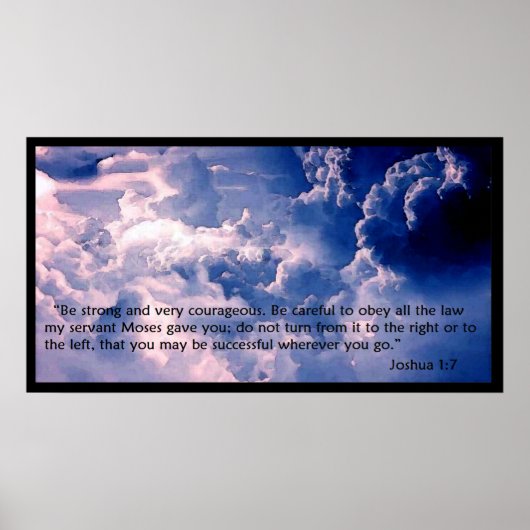 Poster Joshua 1:7 (Devant)