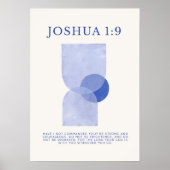 Poster Joshua 1:9 (Devant)