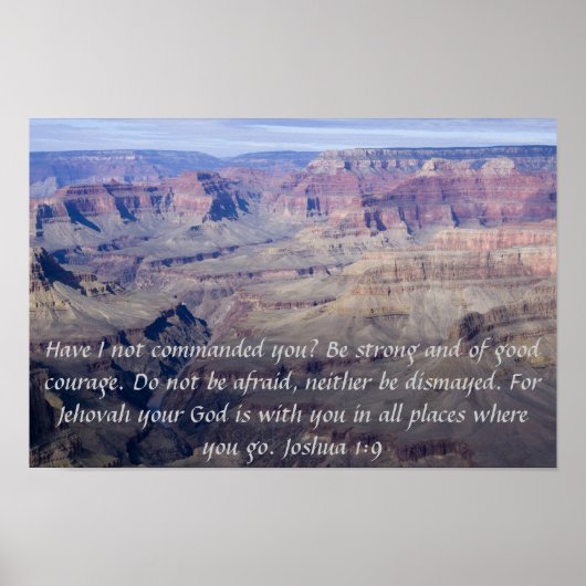 Poster Joshua 1:9 (Devant)