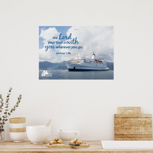 Poster Joshua 1:9 Imprimer (Cuisine)