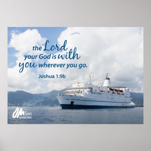 Poster Joshua 1:9 Imprimer (Devant)