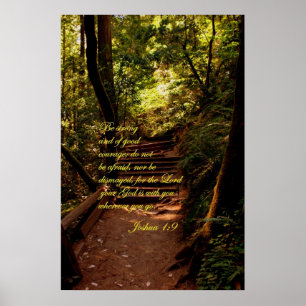 Poster Joshua 1:9 N'ayez pas peur
