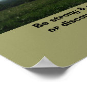 Poster Joshua 1:9 "Soyez fort et courageux" (Coin)