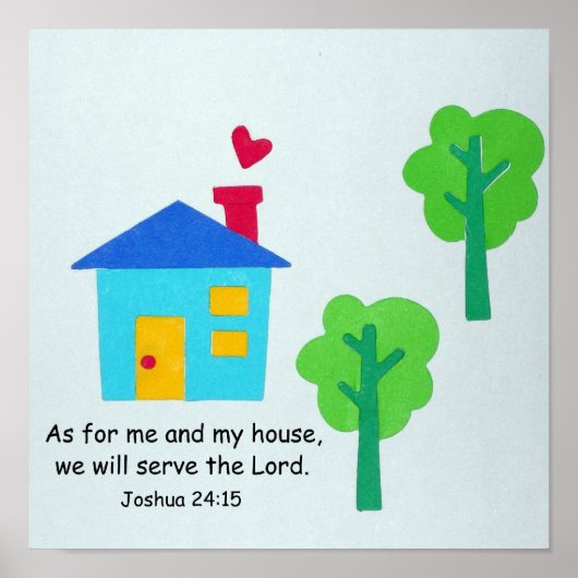 Poster Joshua 24:15 (Devant)