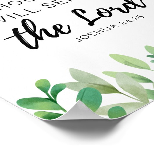 Poster Joshua 24:15 Imprimer (Coin)