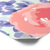 Poster Joshua 24 verset biblique nous servirons l'art flo (Coin)