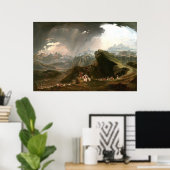 Poster Joshua Commanding the Sun - John Martin Fine Art (Bureau à domicile)