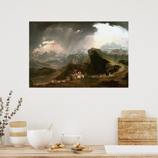 Poster Joshua Commanding the Sun - John Martin Fine Art (Cuisine)