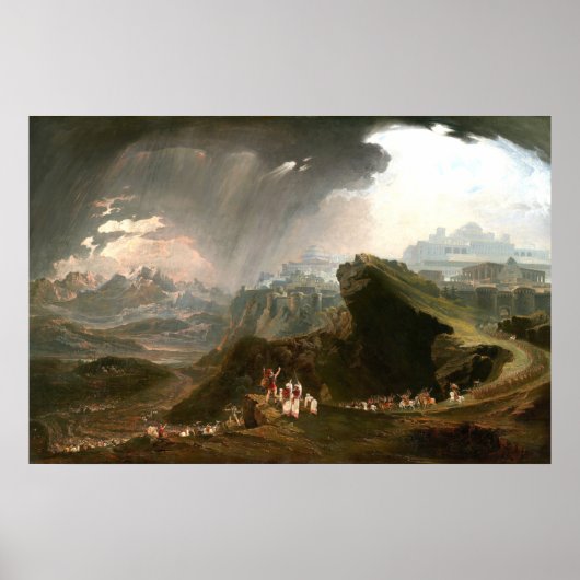 Poster Joshua Commanding the Sun - John Martin Fine Art (Devant)