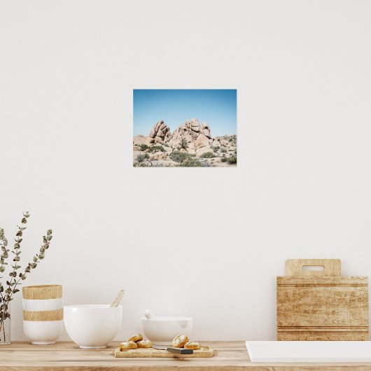 Poster Joshua Tree California Desert Rock Formation (Cuisine)