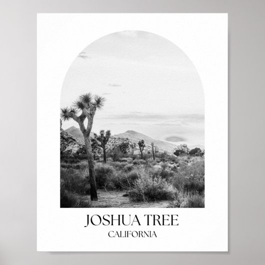 Poster Joshua Tree National Park California Arch Photo Pr (Devant)