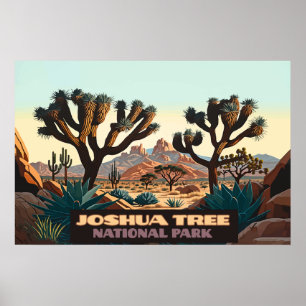 Poster Joshua Tree National Park California Desert