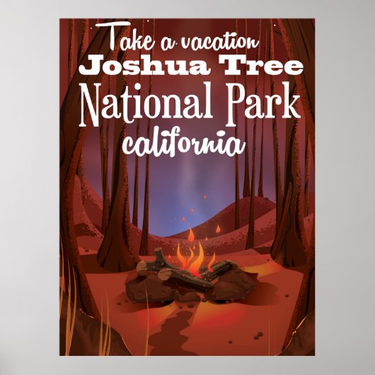 Poster Joshua Tree National Park, Californie Voyage (Devant)