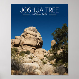 Poster Joshua Tree National Park Stylisé Voyage
