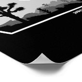 Poster Joshua Tree Retro Boulder Sombre (Coin)