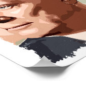 Poster Josip Broz Tito, président de la Yougoslavie Coule (Coin)