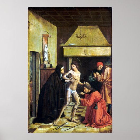 Poster Josse Lieferinxe Saint Sebastian Cuit par Irène (Devant)