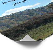 Poster Josué 1:9 L'Éternel, ton Dieu, est avec toi (Coin)