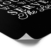 Poster Josué 24:15 Pour moi et ma maison Écriture (Coin)