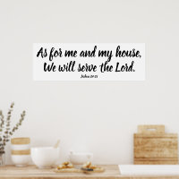 Josué 24:15 Quant à moi...Servez le Seigneur Scrip