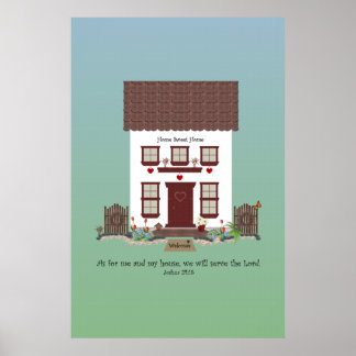 Poster Josué 24:15 ~ Servir le Seigneur
