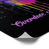 Poster Jote Colibri tenant Violet Ribbon Overdose Aw (Coin)