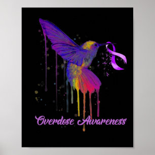 Poster Jote Colibri tenant Violet Ribbon Overdose Aw