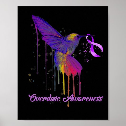 Poster Jote Colibri tenant Violet Ribbon Overdose Aw (Devant)