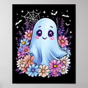 Poster Jote Fleur Fantôme Halloween Costume Fille Femmes 