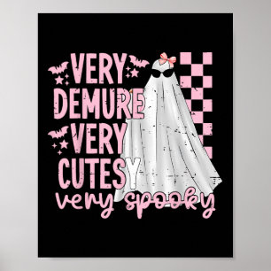 Poster Jote Ghost Halloween Très Dépourvu Très Cutesy Trè