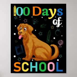 Poster Jote Golden Retriever Amoureux de les chiens étudi