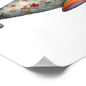 Poster Jote Old Propeller Plane Art pour enfants (Coin)