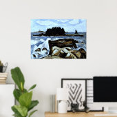 Poster Jotham's Island (now Fox), off Indian Point (Bureau à domicile)