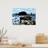 Poster Jotham's Island (now Fox), off Indian Point (Cuisine)