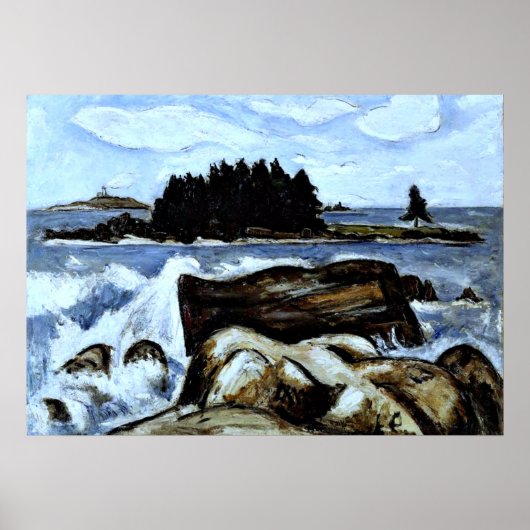 Poster Jotham's Island (now Fox), off Indian Point (Devant)