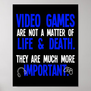 Poster Jouer à des jeux vidéo Drôle Pc Console Joueur Gee