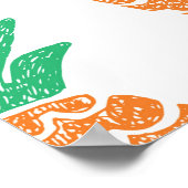 Poster Jouer à l'ananas : Plaisir Motif amusant. (Coin)