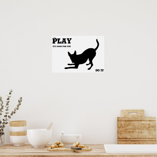 Poster Jouer au chien (Cuisine)