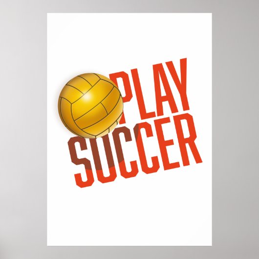 Poster Jouer au football (Devant)