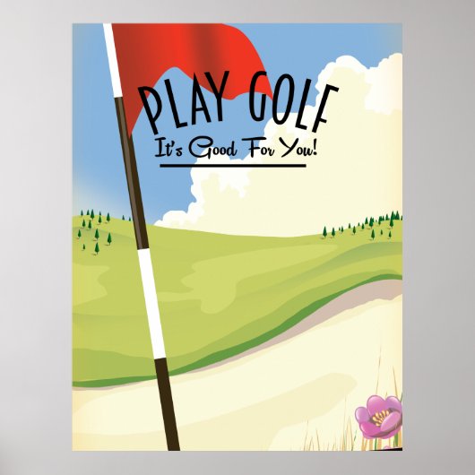 Poster Jouer au golf ! C'est bon pour vous ! (Devant)
