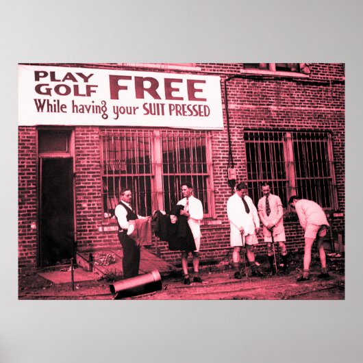 Poster Jouer Au Golf Gratuitement (Tout En Ayant Votre Co (Devant)