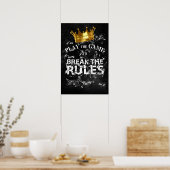 Poster Jouer au jeu Rompre les règles - Mode King (Cuisine)