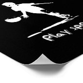 Poster Jouer au sport (Coin)