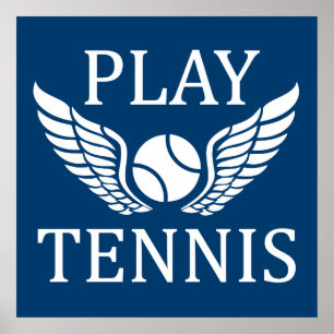 Poster Jouer au tennis