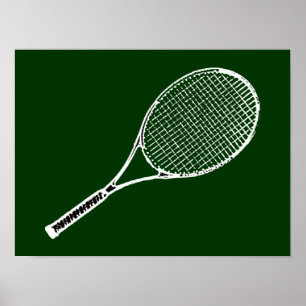 Poster jouer au tennis